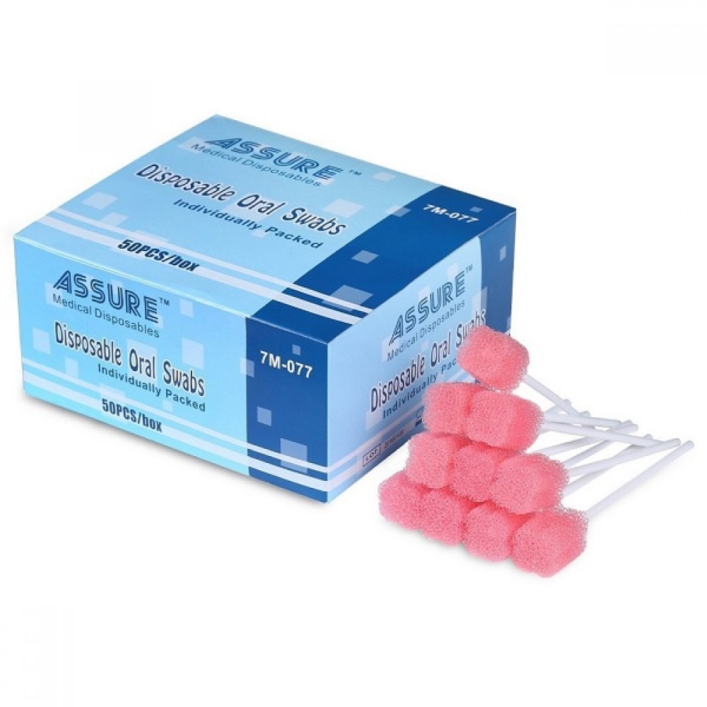 Assure Oral Swab Sticks Foam Oral Cleaning Stick Dental Oral